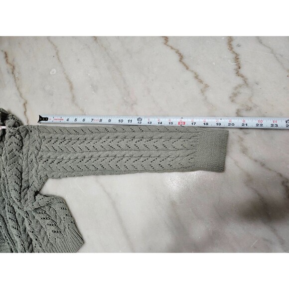 Mi Ami Women’s Wool Blend Light Grey Cardigan Button Closure Size S - Picture 8 of 10